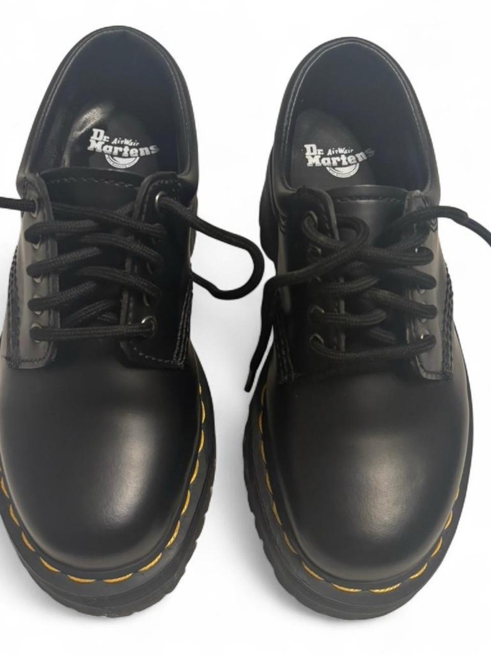 Dr. Martens unisex 8053 quad leather platform shoes